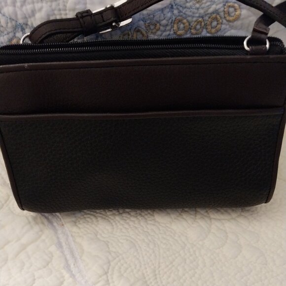 💗Brighton  Brown Pebbled Leather"Hudson" Crossbody Bag, Wallet Perfect💗 - Picture 2 of 7